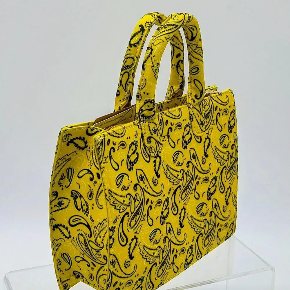 Bandana print canvas medium tote